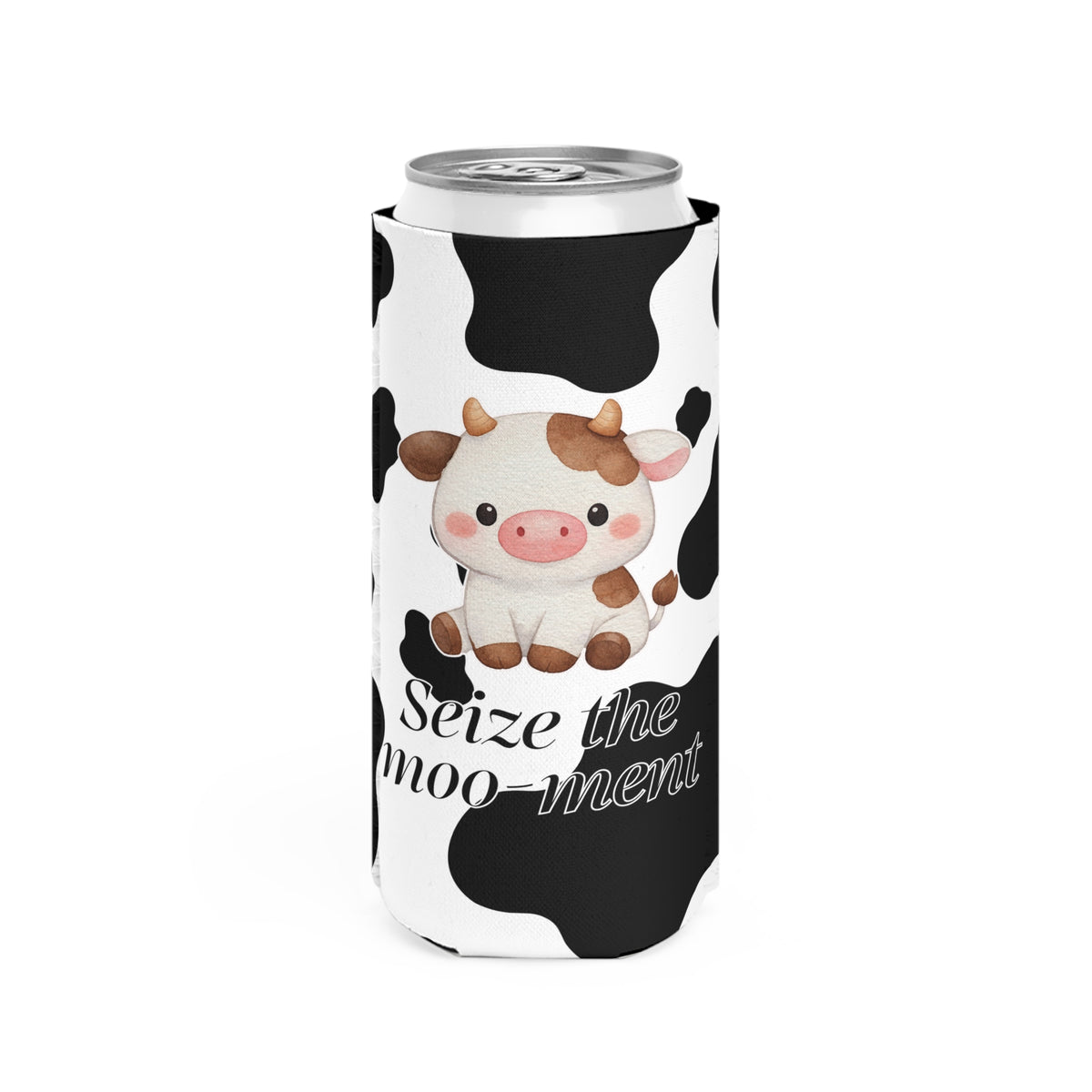 Cow Tall Can Cooler
