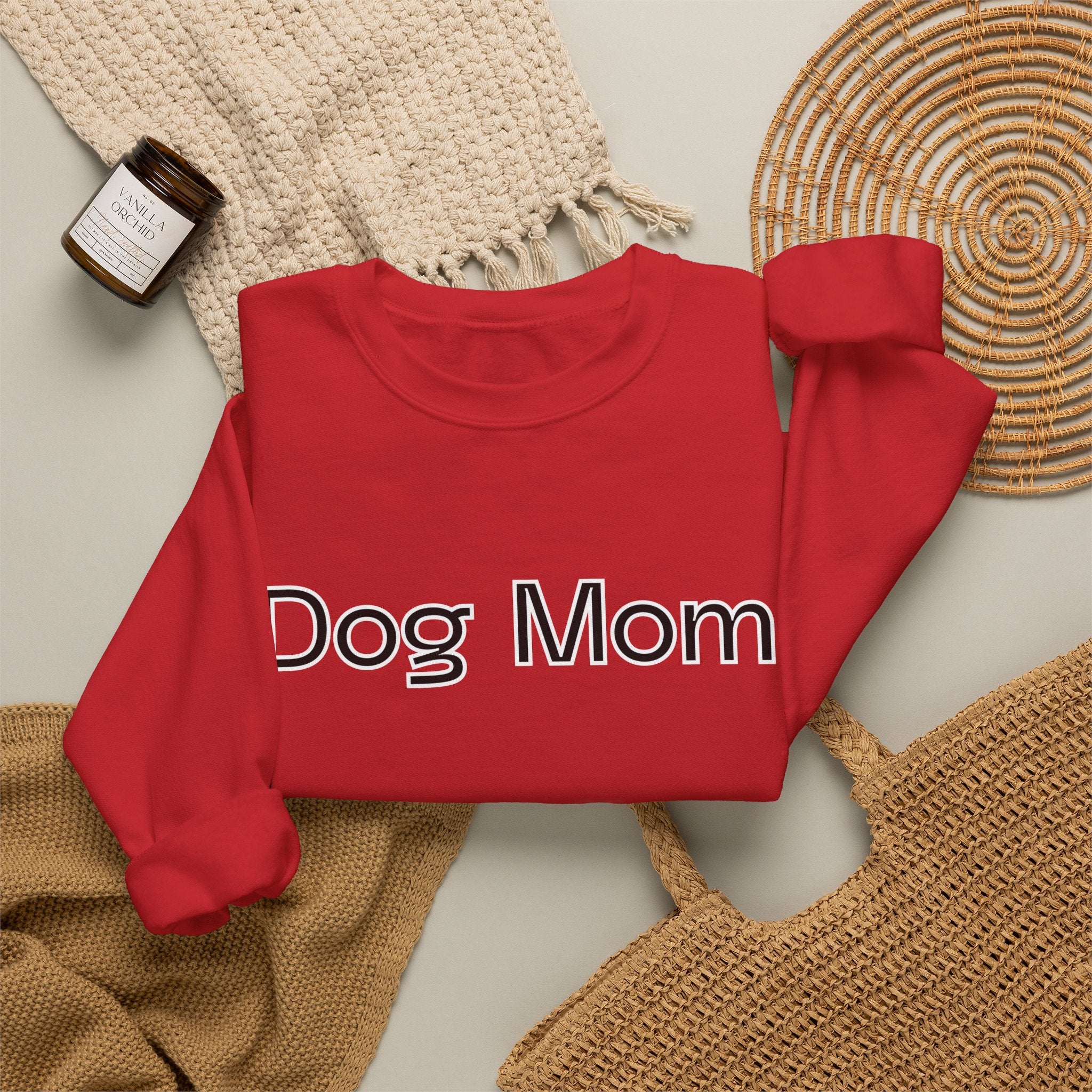 Fall Dog Mom Crewneck Sweatshirt