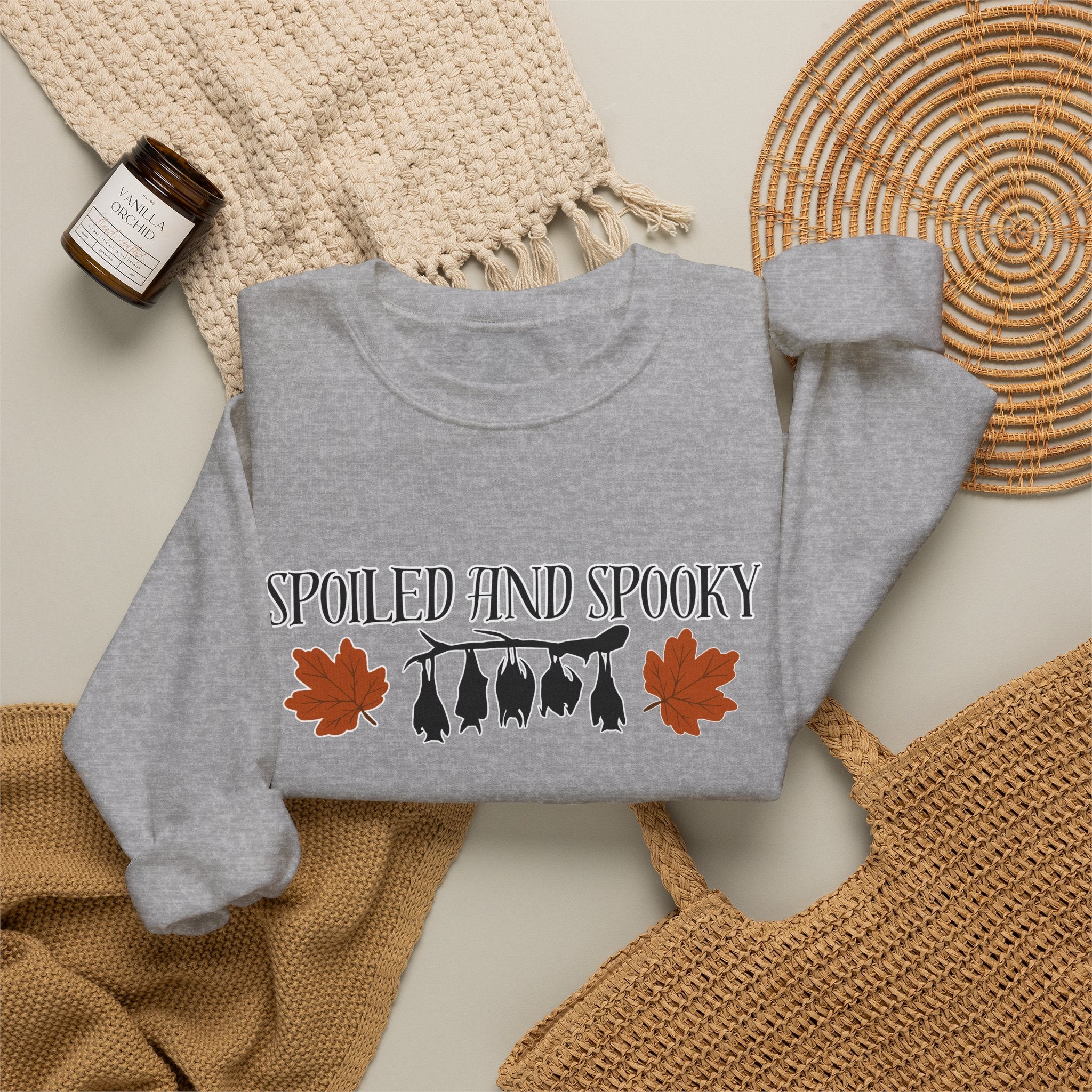 Spoiled and Spooky Crewneck Sweatshirt