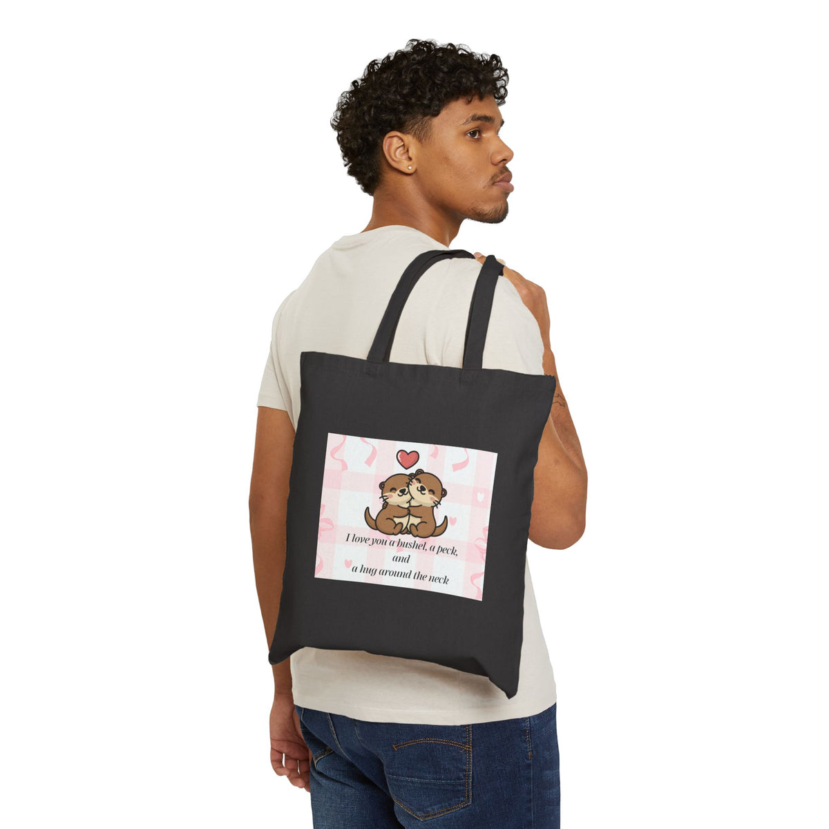 I Love You Canvas Tote Bag