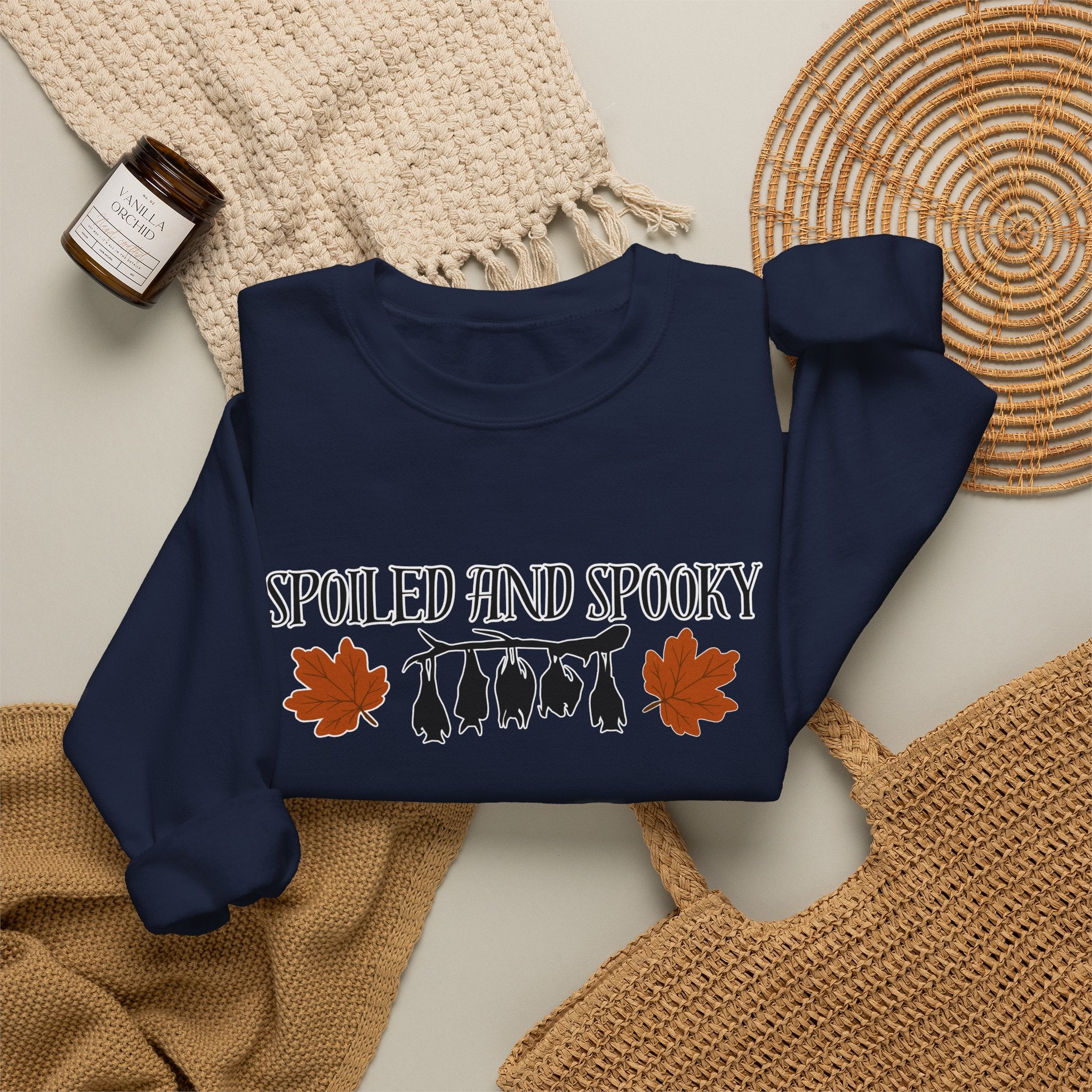 Spoiled and Spooky Crewneck Sweatshirt