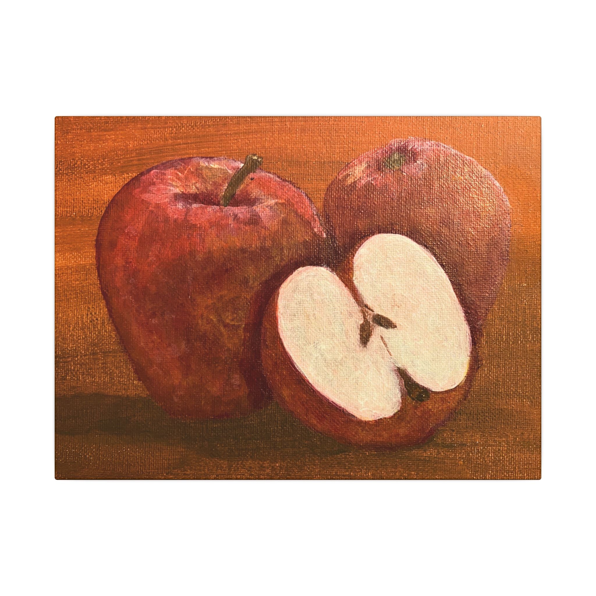 Red Apple Still Life Canvas