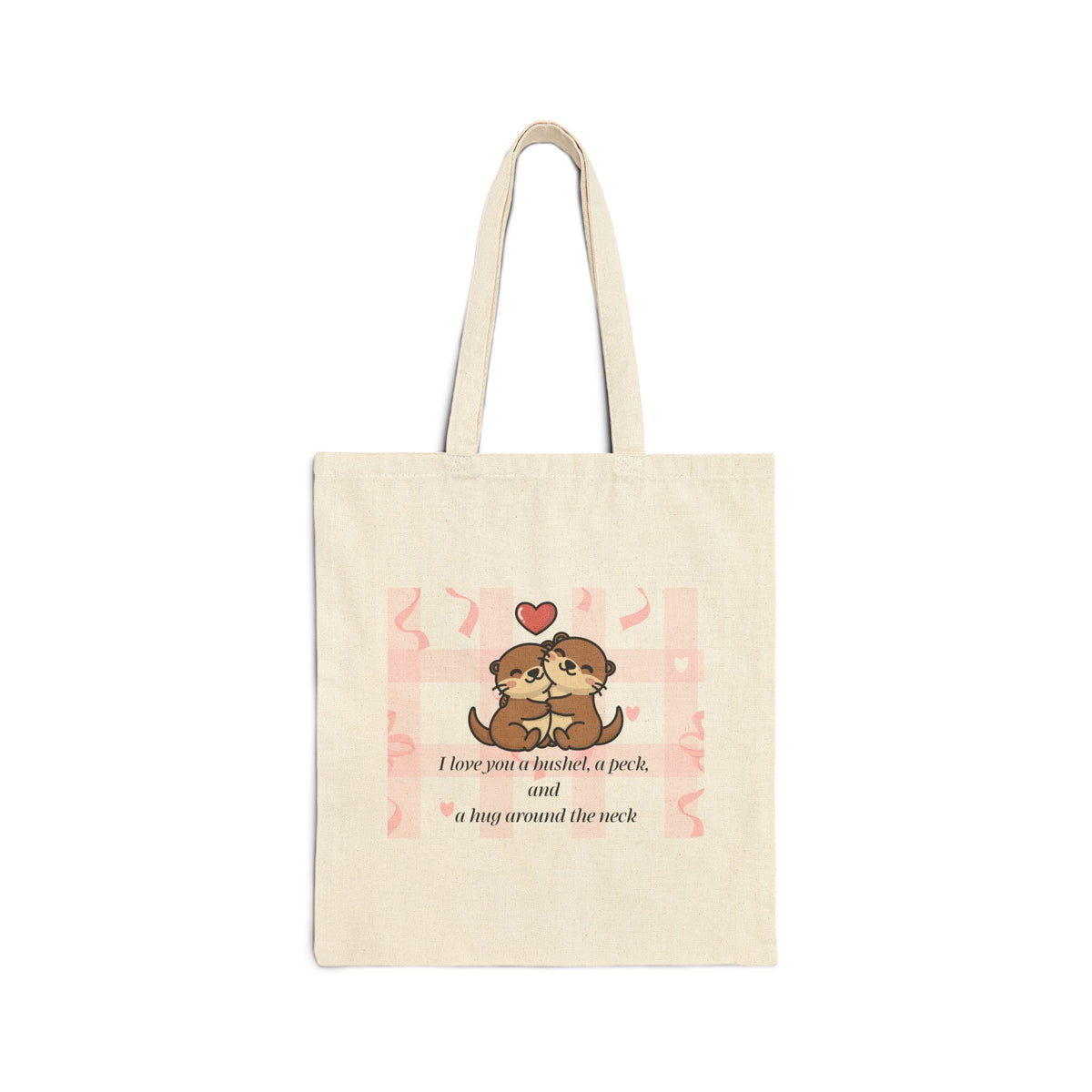 I Love You Canvas Tote Bag