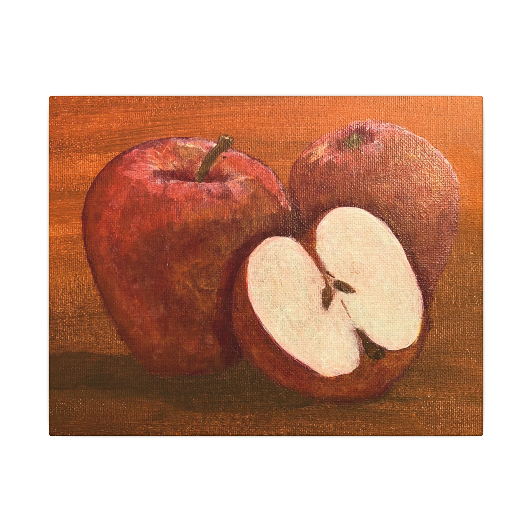 Red Apple Still Life Canvas