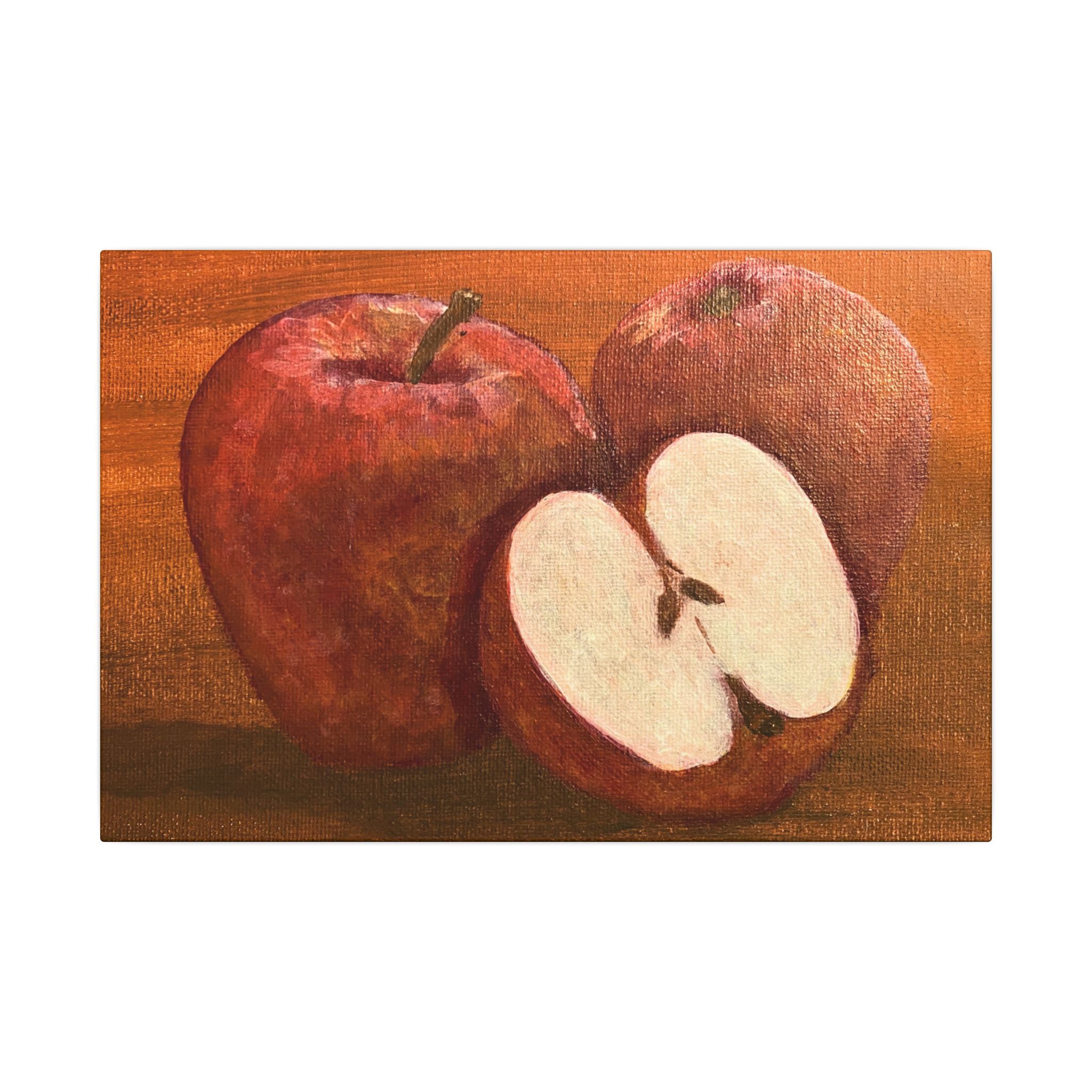 Red Apple Still Life Canvas