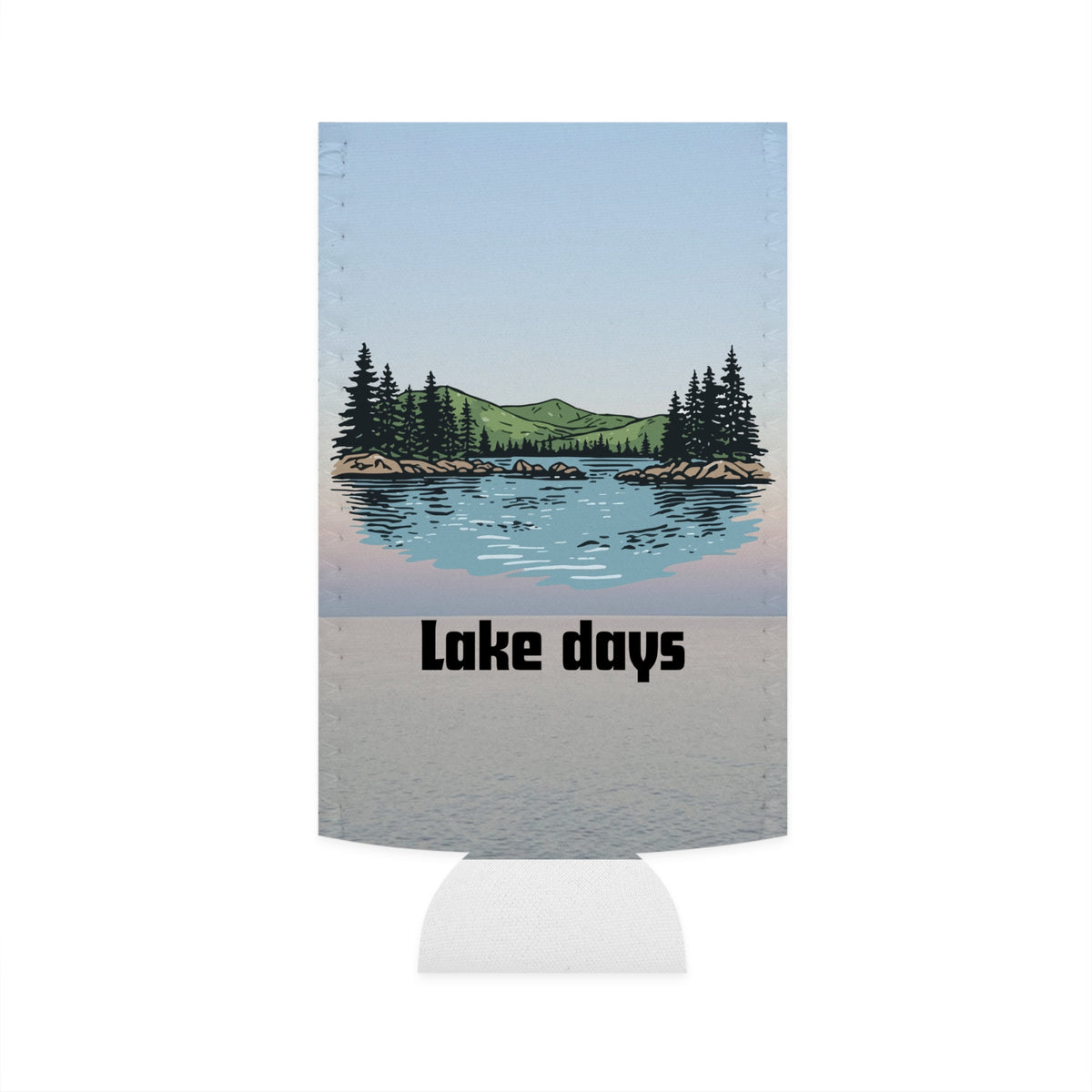 Lake Days Tall Can Cooler