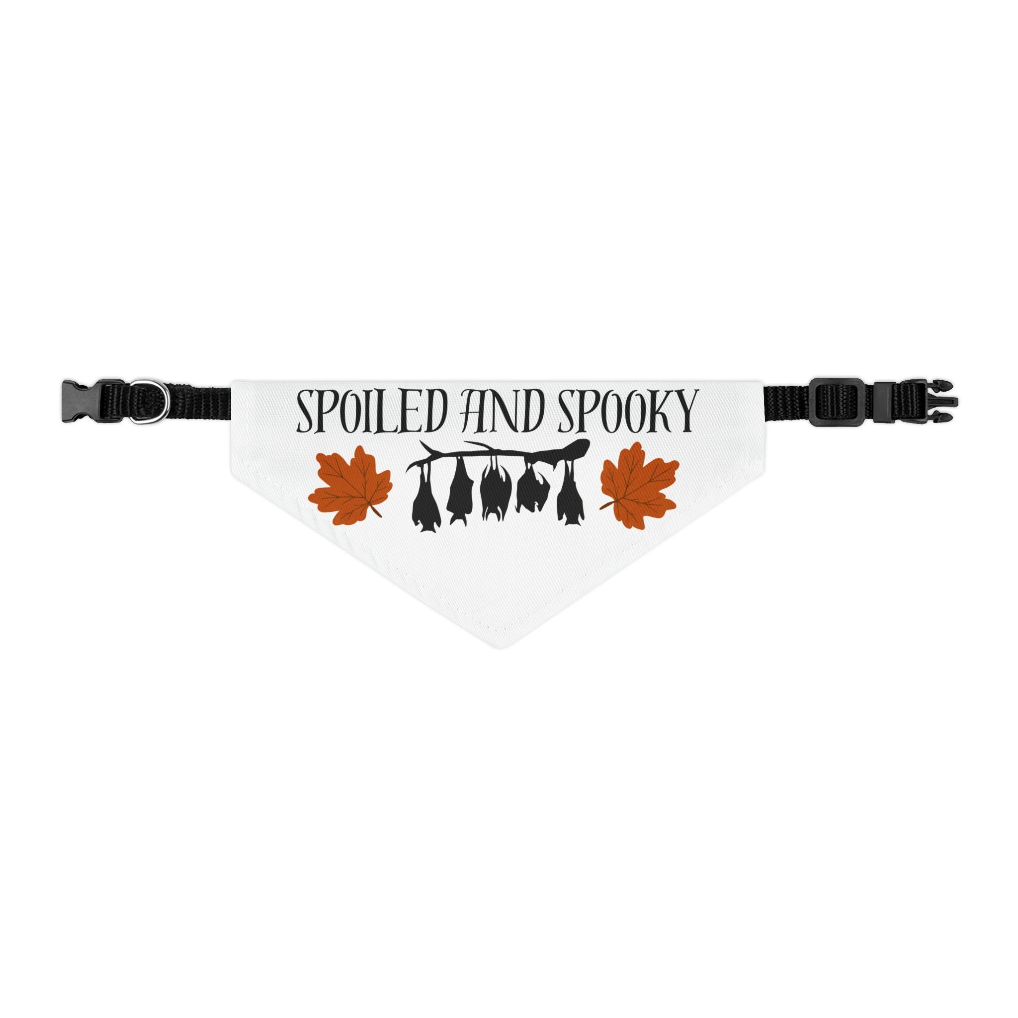 Spooky and Spoiled Pet Bandana Collar