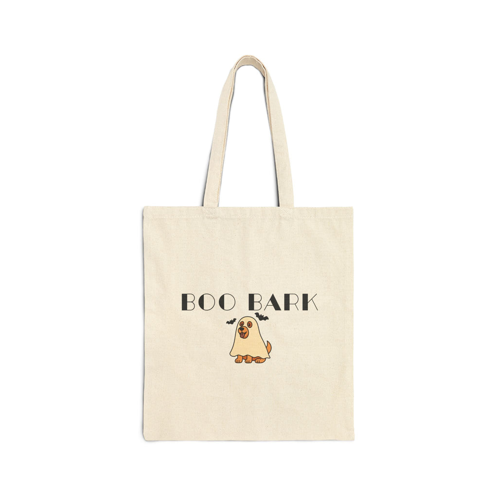 Boo Bark Canvas Tote Bag