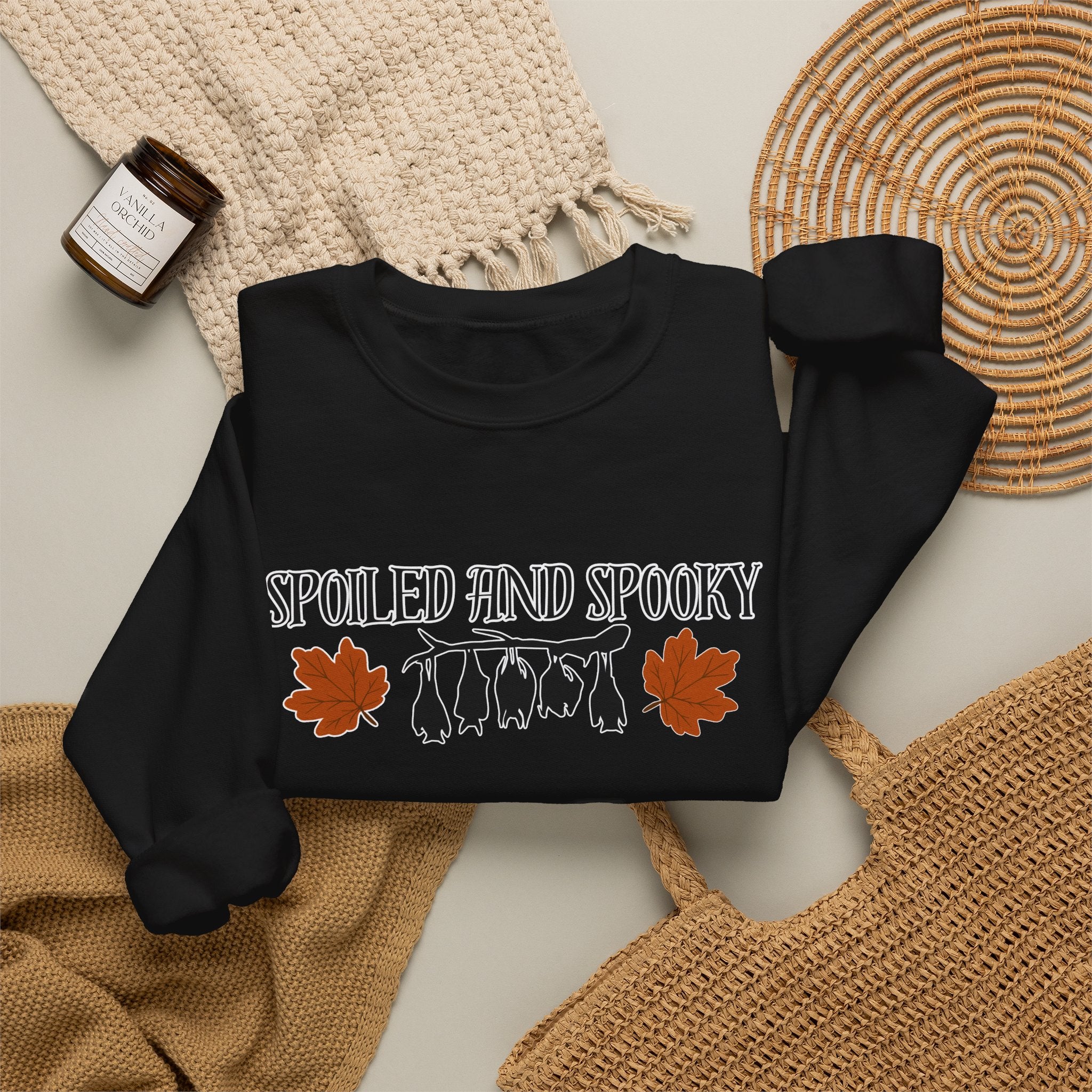 Spoiled and Spooky Crewneck Sweatshirt