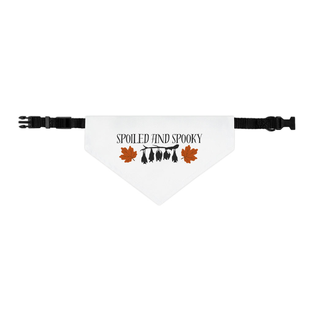 Spooky and Spoiled Pet Bandana Collar