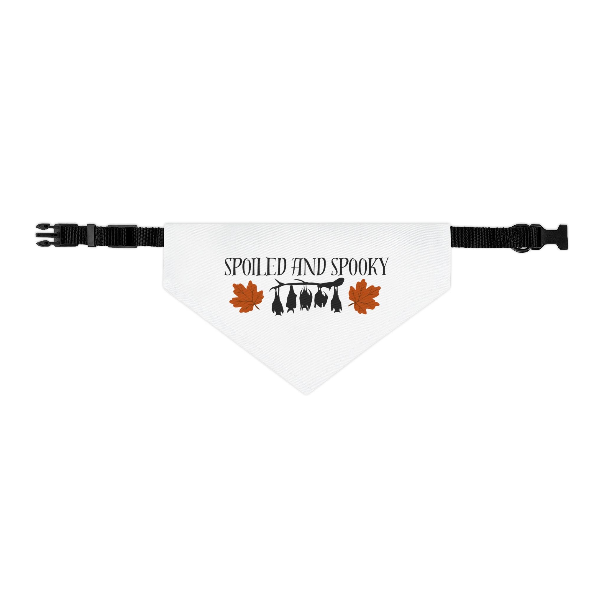 Spooky and Spoiled Pet Bandana Collar