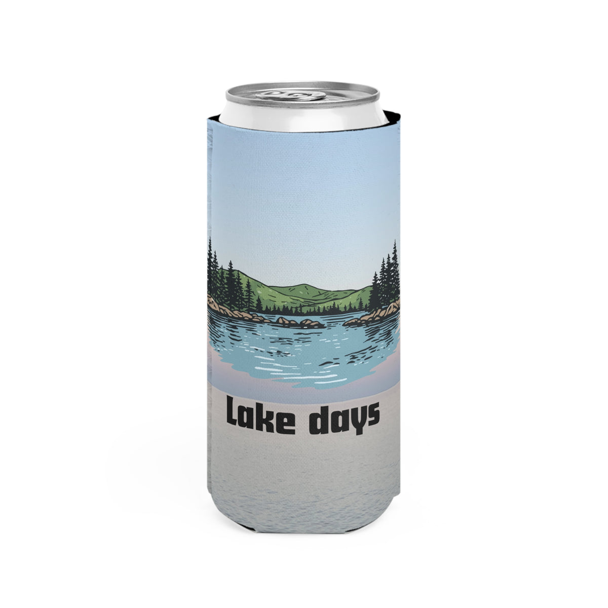 Lake Days Tall Can Cooler